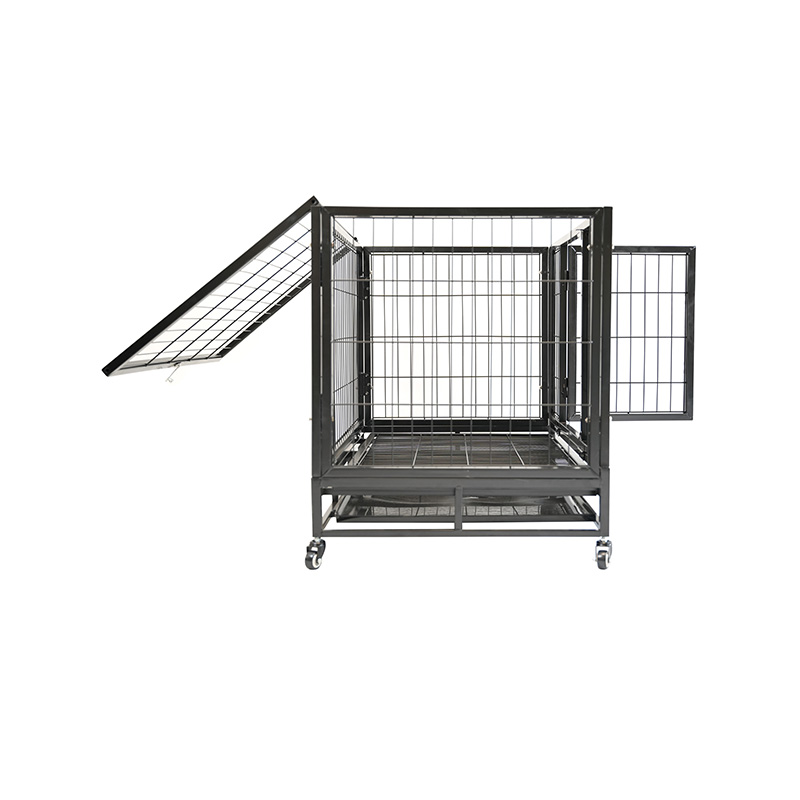 DH120-2 Heavy Duty Metal Dog Cage Pet Crate With Abs Tray