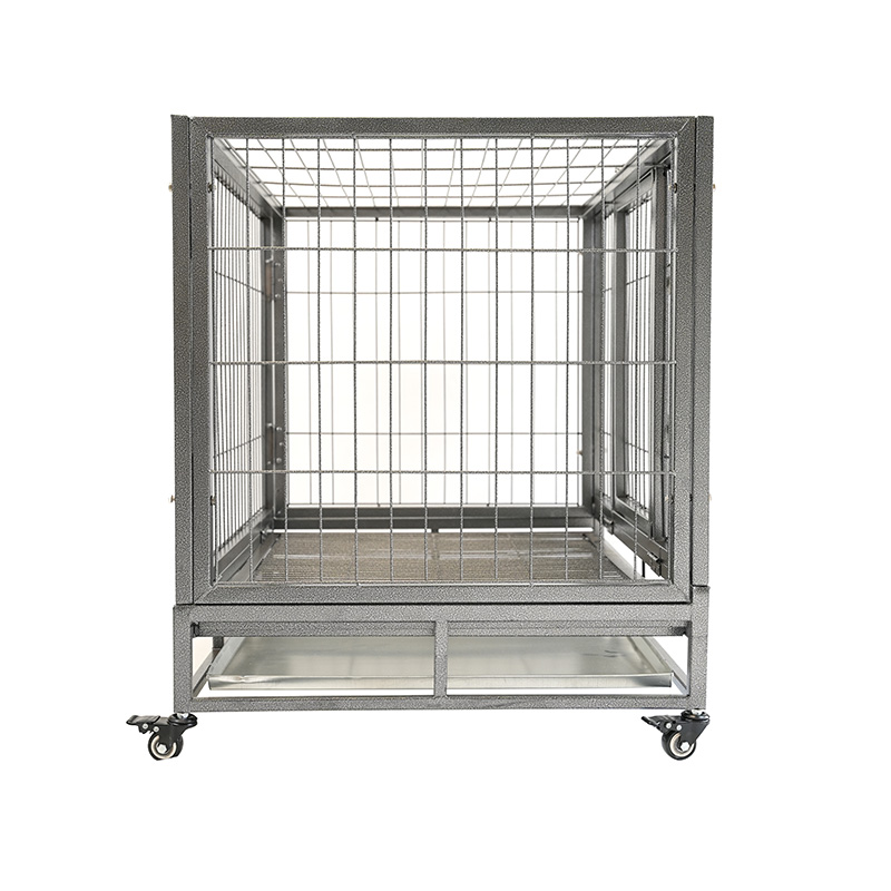 DH120-2 Heavy Duty Metal Dog Cage Pet Crate With Abs Tray