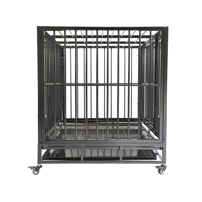 DH121-3 Heavy Duty Metal Pet Cage 2 Doors With ABS Tray