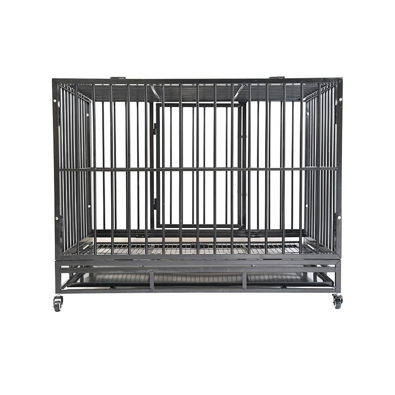 DH121-3 Heavy Duty Metal Pet Cage 2 Doors With ABS Tray