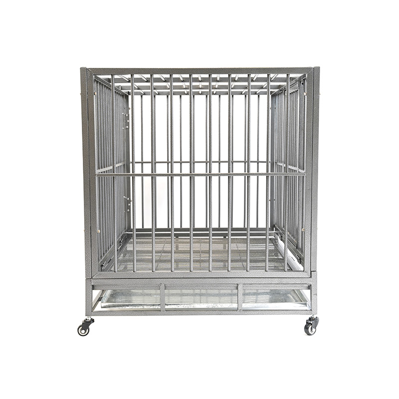 DH121-3 Heavy Duty Metal Pet Cage 2 Doors With ABS Tray