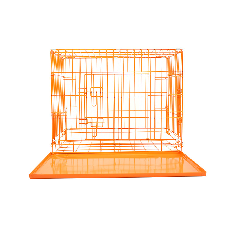 DH016-2 Folding 2 Door Kennel Pet Box With ABS Tray