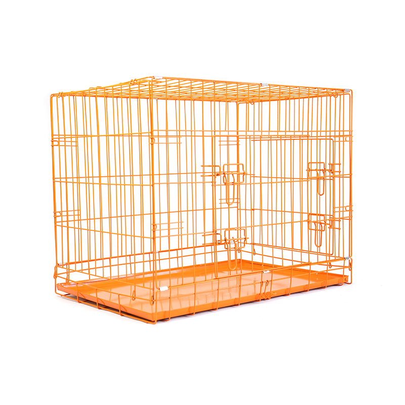 DH016-2 Folding 2 Door Kennel Pet Box With ABS Tray