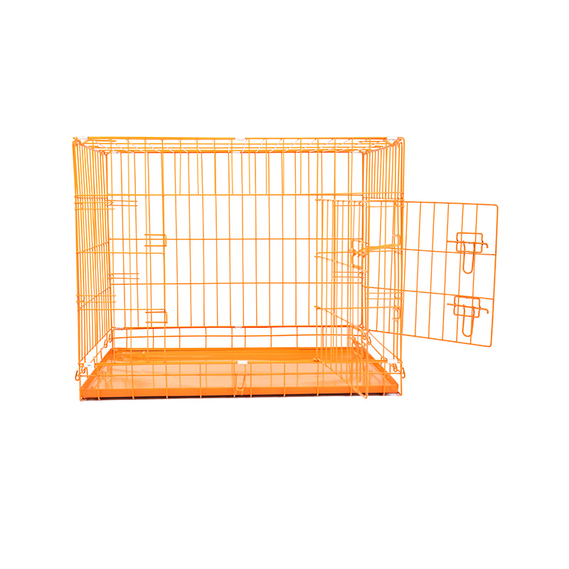 DH016-2 Folding 2 Door Kennel Pet Box With ABS Tray