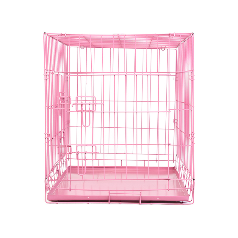 DH016-2 Folding 2 Door Kennel Pet Box With ABS Tray