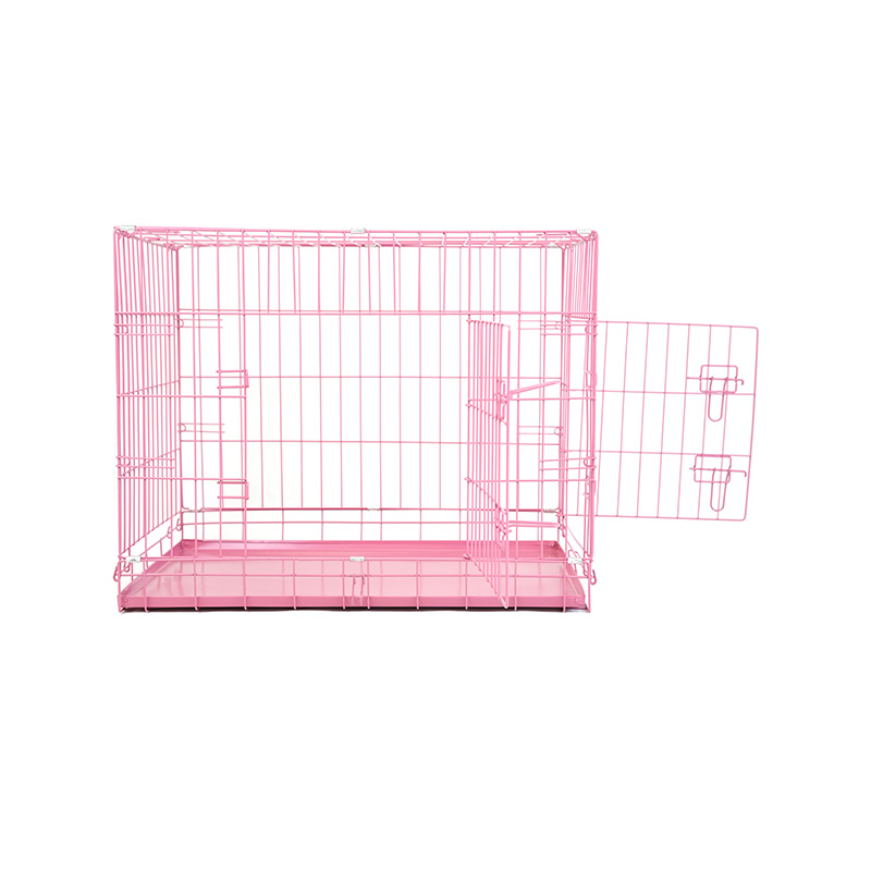 DH016-2 Folding 2 Door Kennel Pet Box With ABS Tray