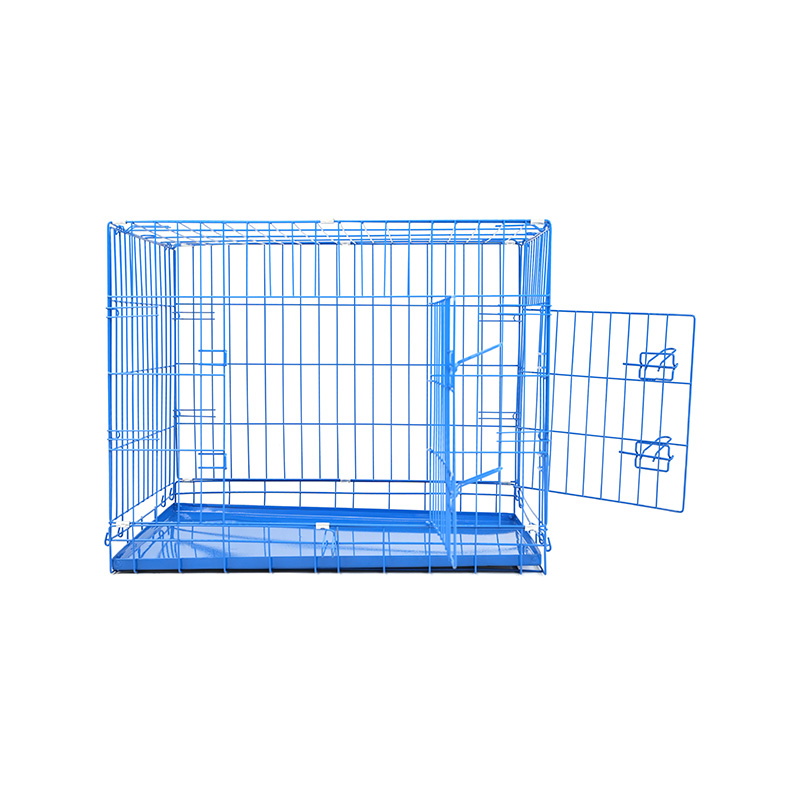 DH016-2 Folding 2 Door Kennel Pet Box With ABS Tray