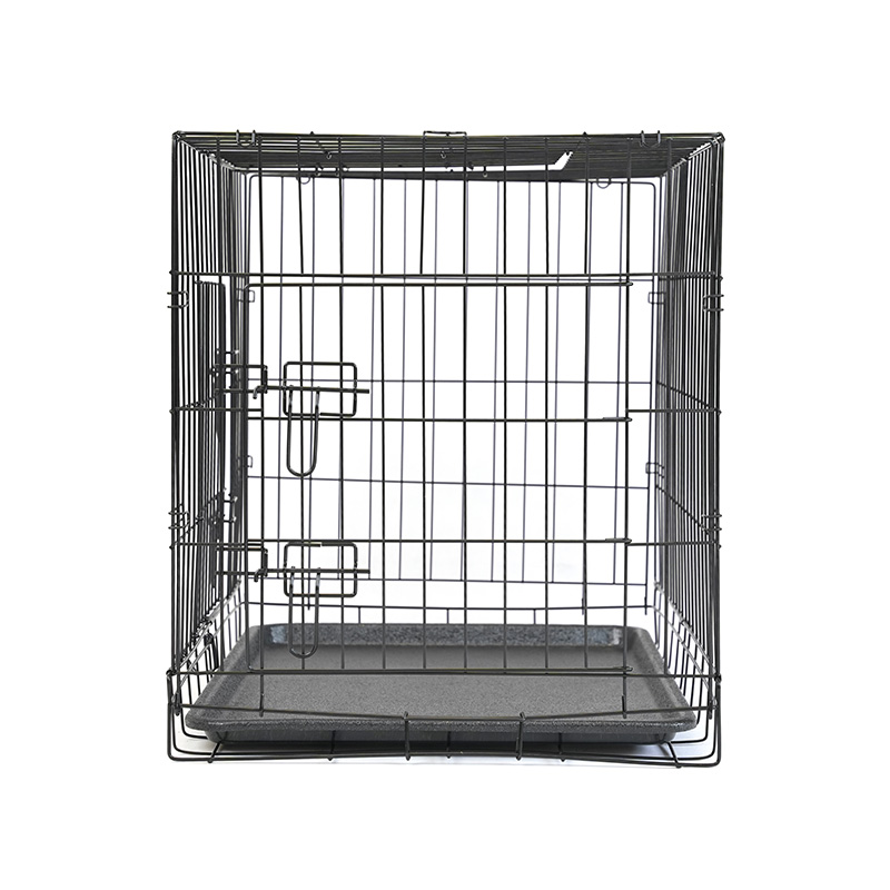 DH016-2 Folding 2 Door Kennel Pet Box With ABS Tray