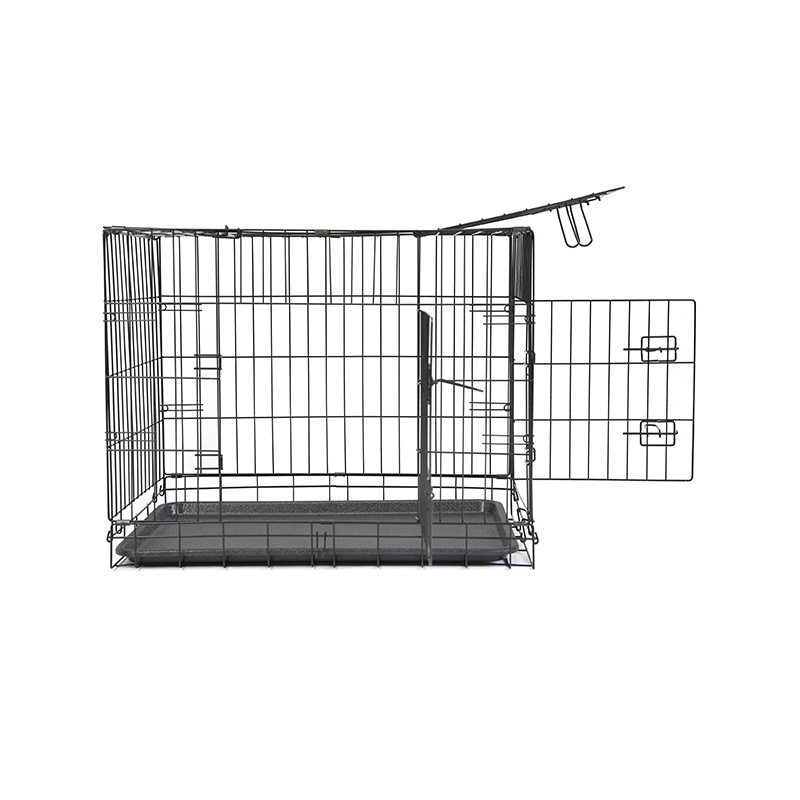 DH016-2 Folding 2 Door Kennel Pet Box With ABS Tray