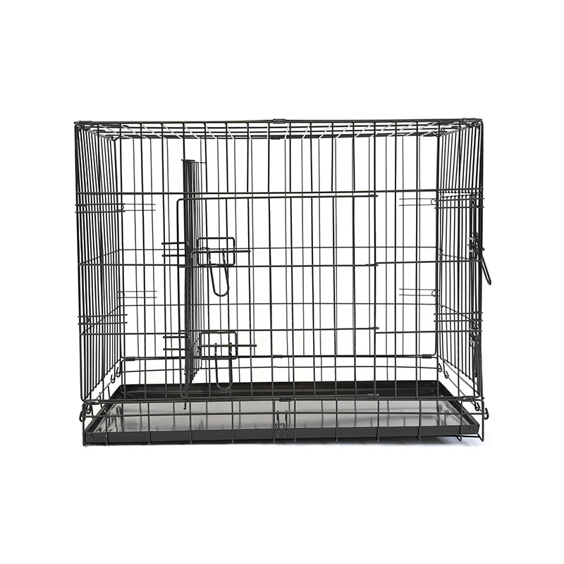 DH016-2 Folding 2 Door Kennel Pet Box With ABS Tray