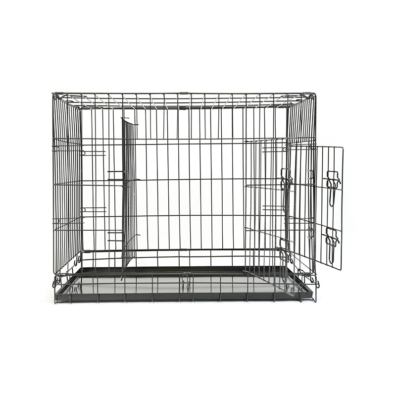 DH016-2 Folding 2 Door Kennel Pet Box With ABS Tray