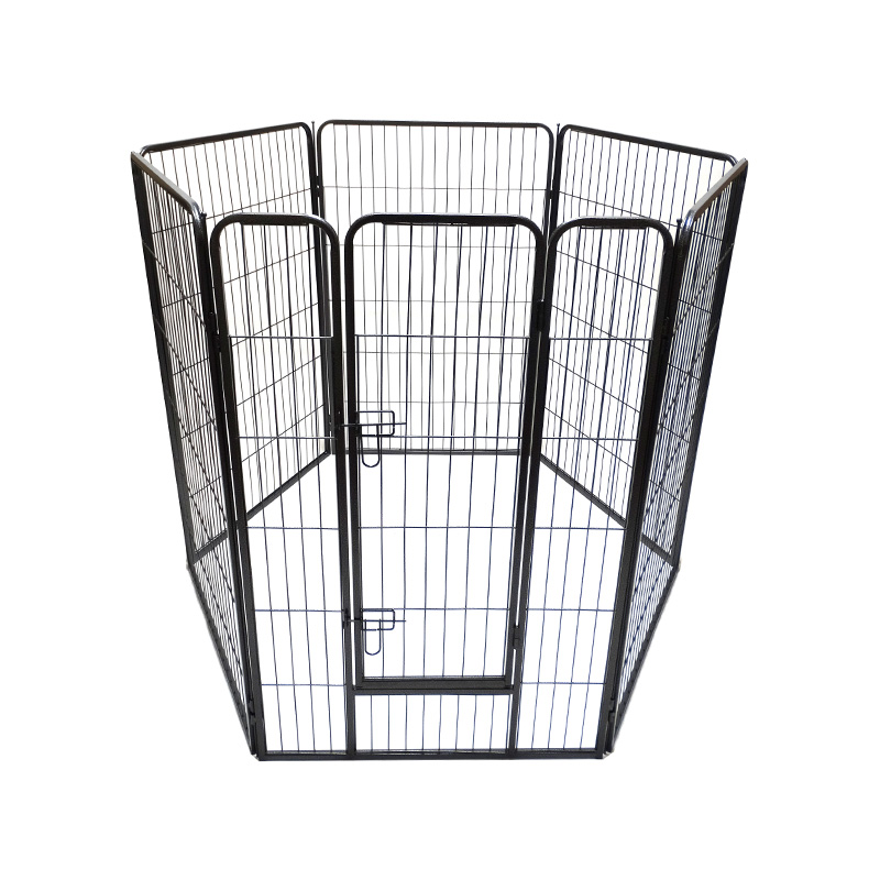 DH093-4 6 Panels Portable Outdoor Folding Heavy Duty Metal Pet Playpen