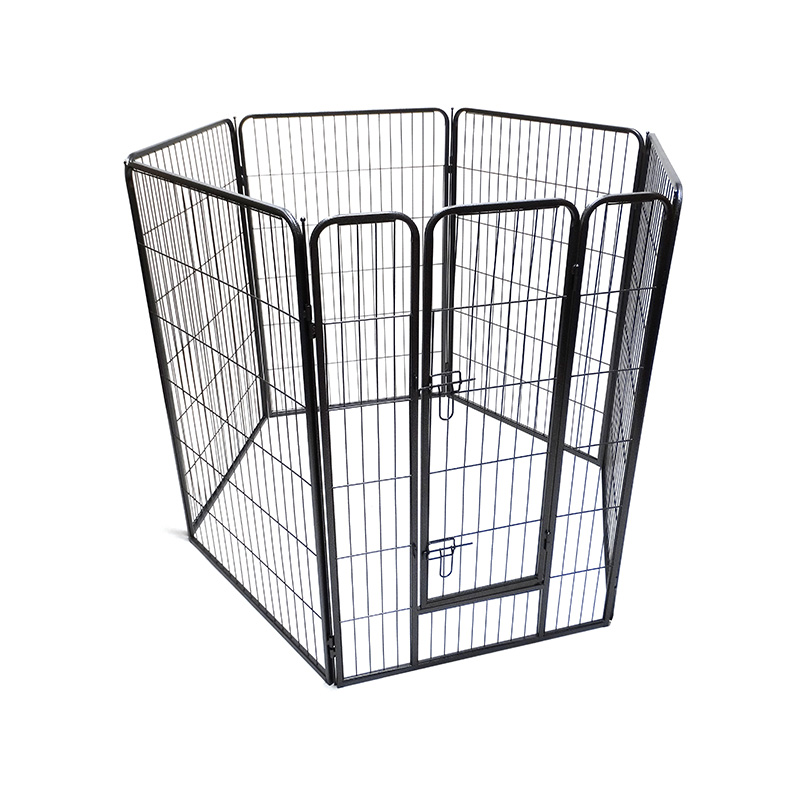 DH093-4 6 Panels Portable Outdoor Folding Heavy Duty Metal Pet Playpen