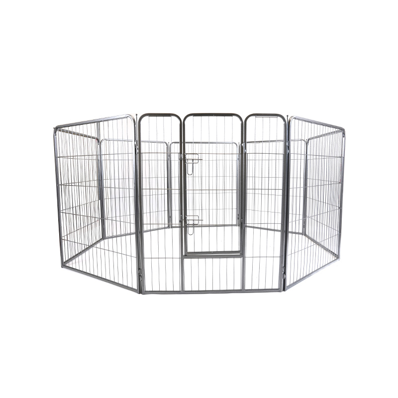 DH093-3 8 Panels Portable Heavy Duty Metal Puppy Fence