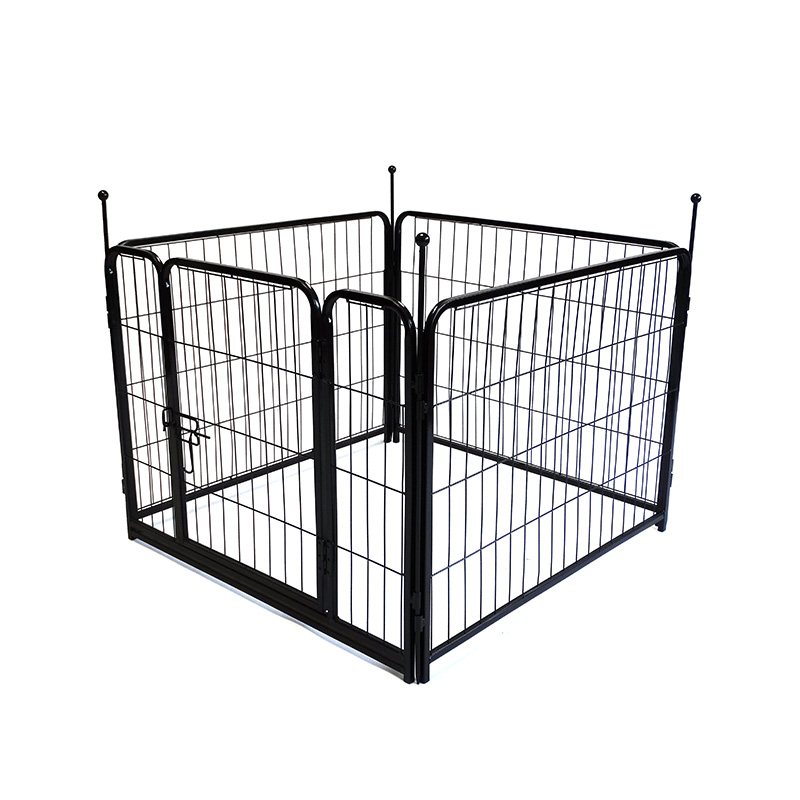 77*60*8 Iron Wire Dog Playpen 4-Panel Pet Puppy Run Dog Fence