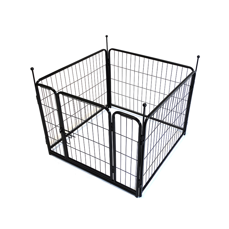 77*60*8 Iron Wire Dog Playpen 4-Panel Pet Puppy Run Dog Fence